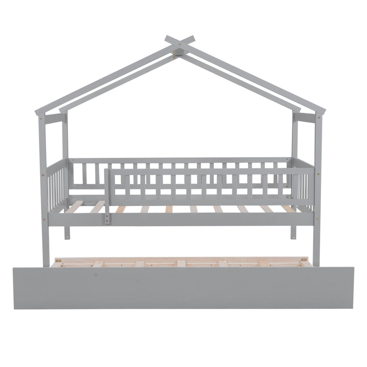 Creativity House Bed With Twin Size Trundle