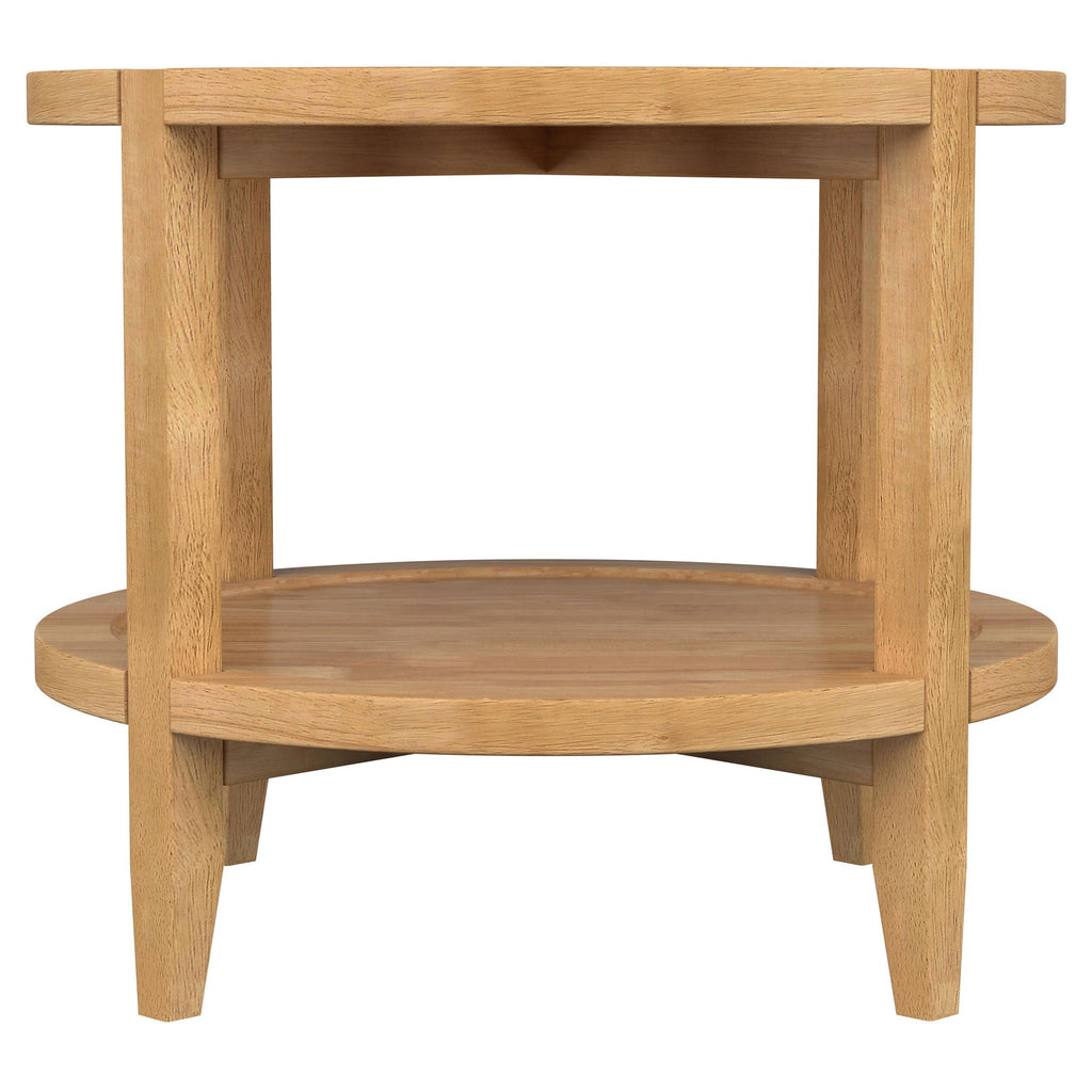 Isbell - Round Table With Storage Shelf