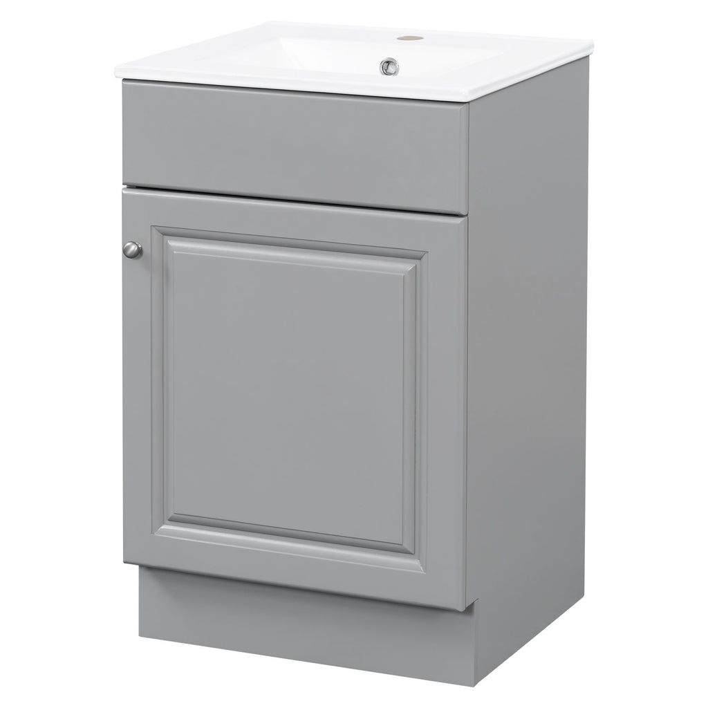 Bathroom Vanity With Sink, Cabinet With Adjustable Shelf