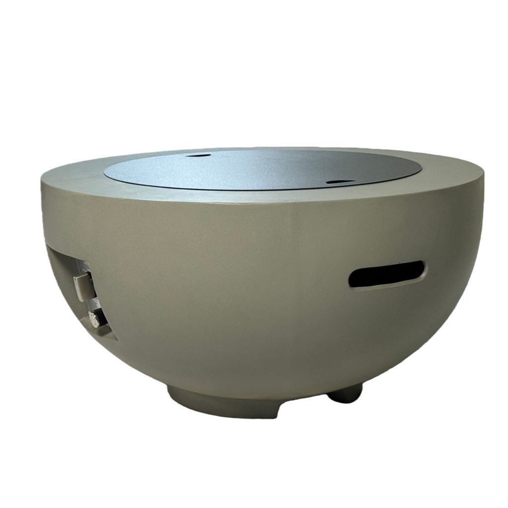 Outdoor Round Propane Fire Pit Table 28-inch, 40,000 BTU