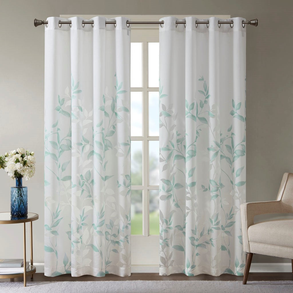 Burnout Printed Curtain Panel (Only 1 Pc Panel)
