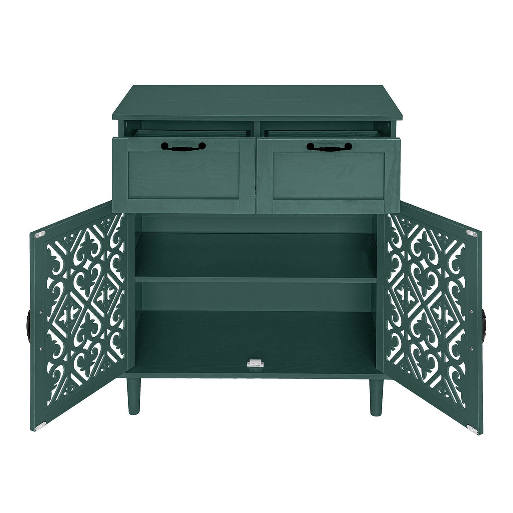 2 Door 2 Drawer Elegant Cabinet