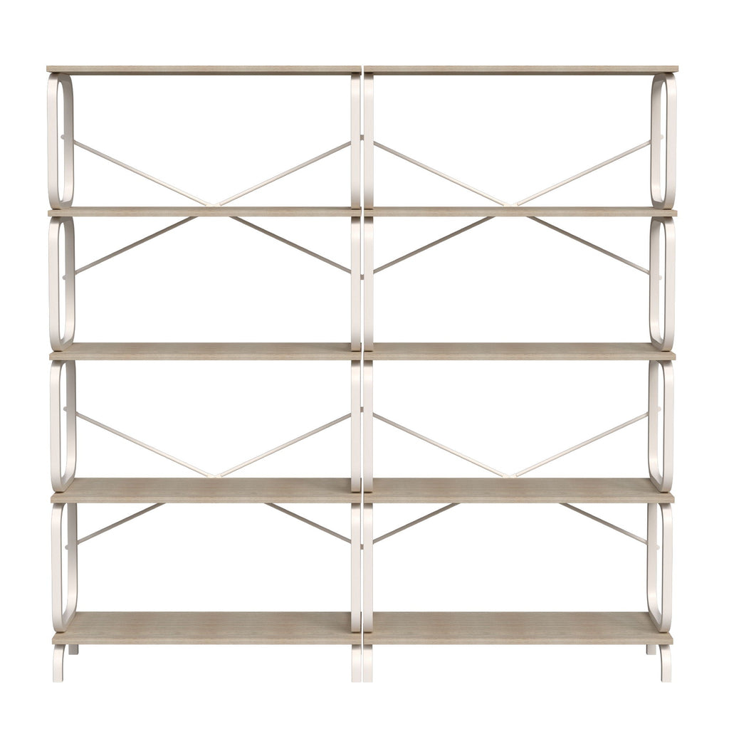 5 Tier Industrial Bookshelf, Tall Bookcase With Open Design, Vintage Storage Organizer