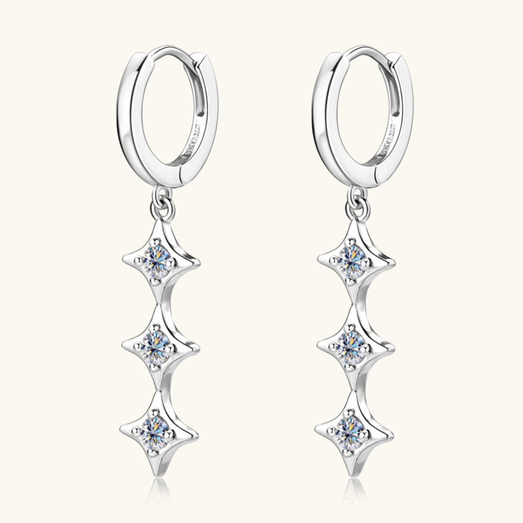 Sparkala™ Pure Sterling Silver Geometric Shape Earrings