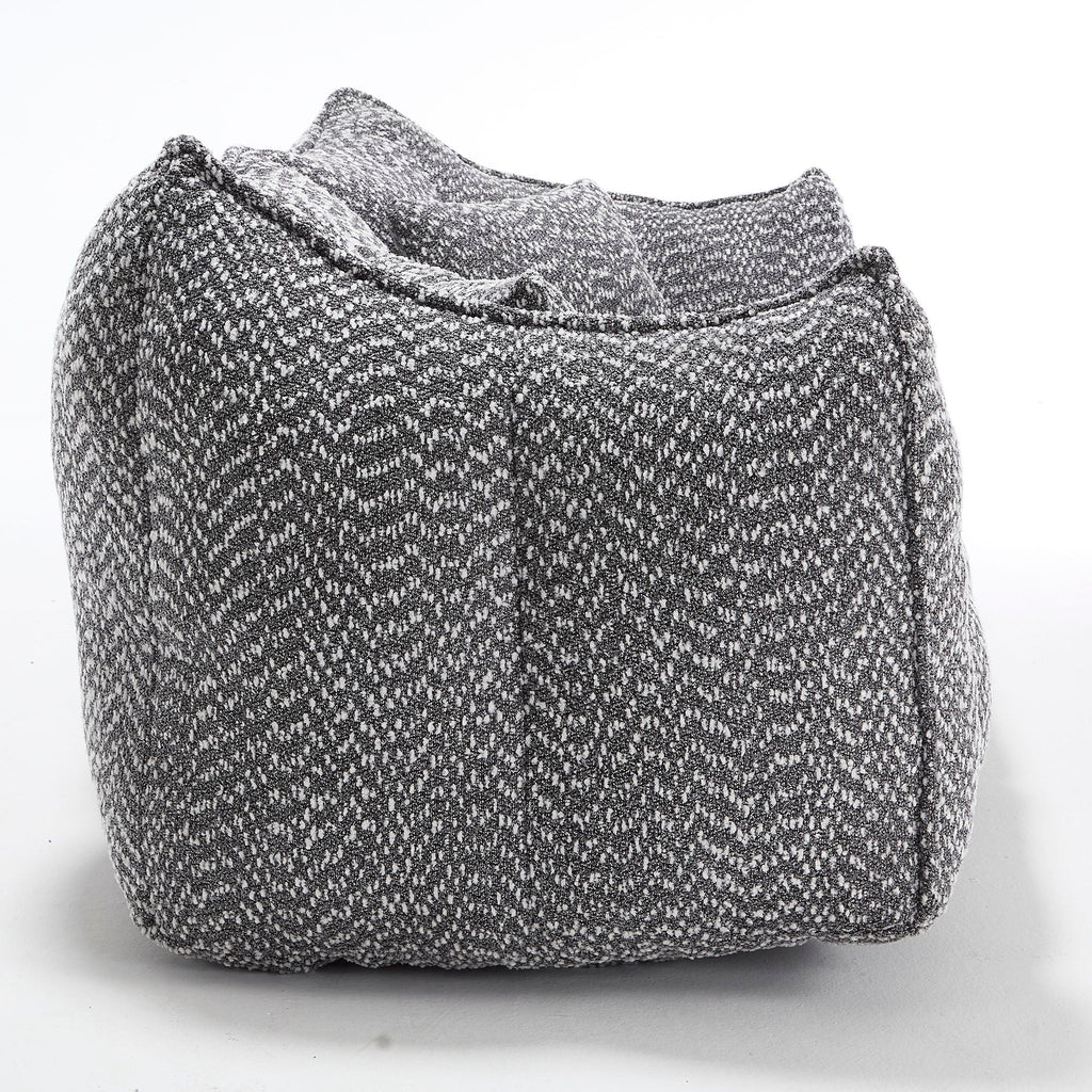 Comfortable Dual Beanbag Chair With High Resilience Foam Core For 2 People