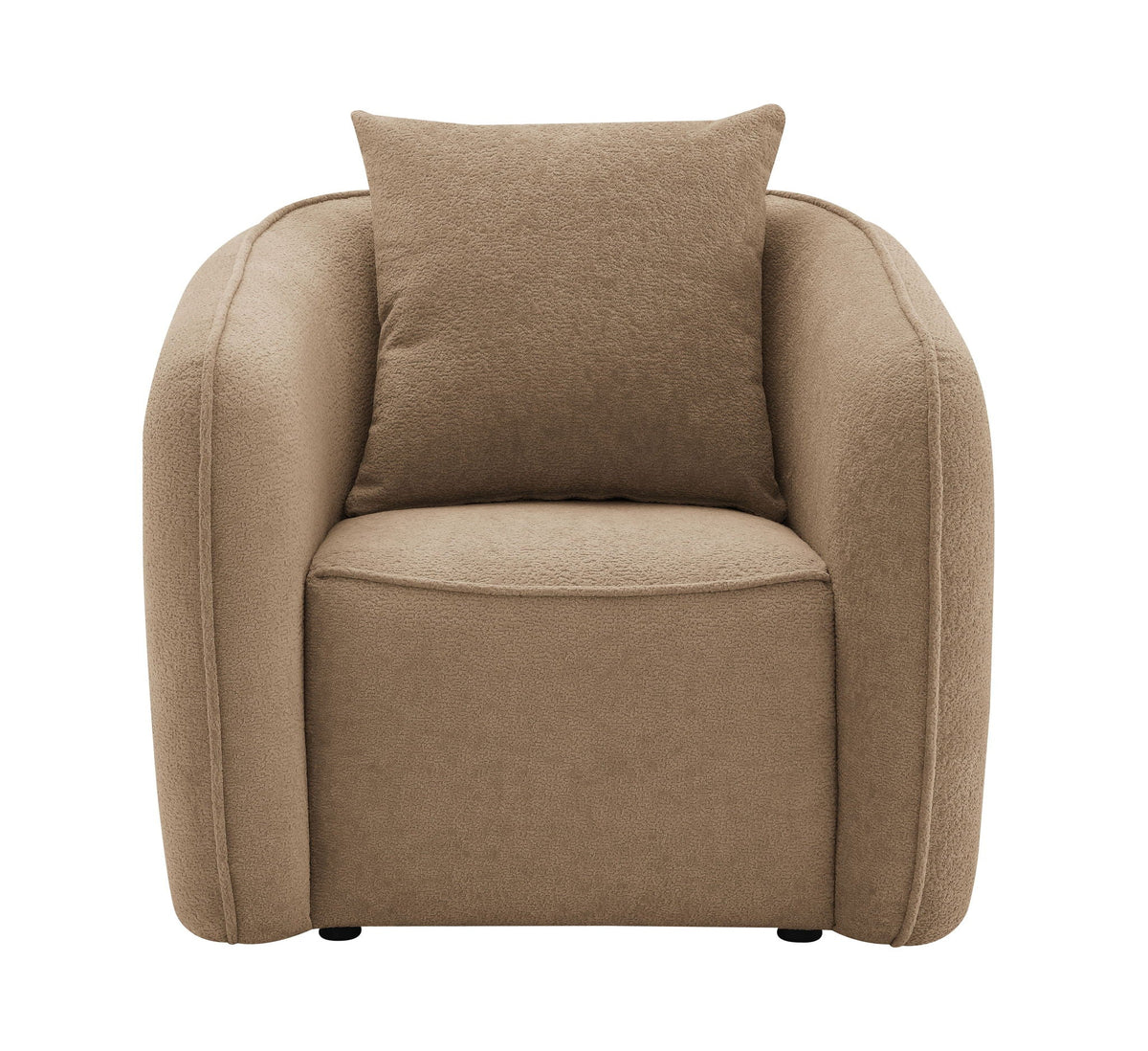 Keith Chenille Armchair With 1 Matching Color Toss Pillow