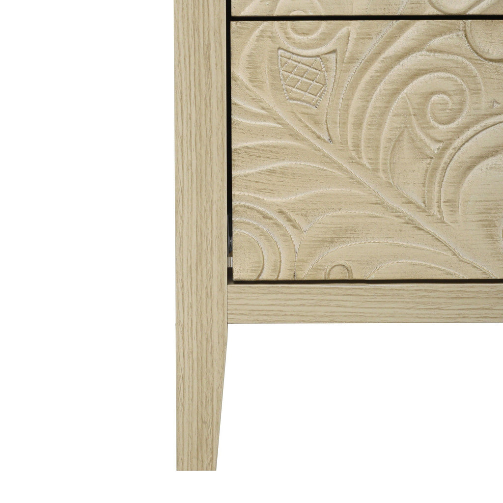 3 Drawer Cabinet - Natural Wood Finish