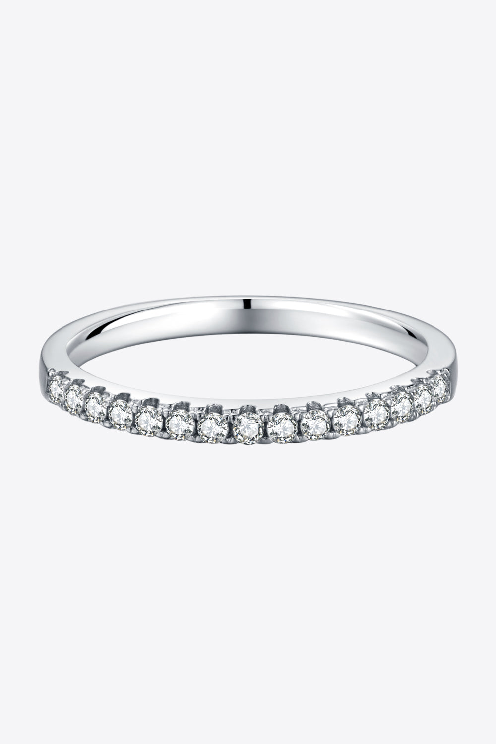 Sparkala™ Platinum-Plated Half-Eternity Ring
