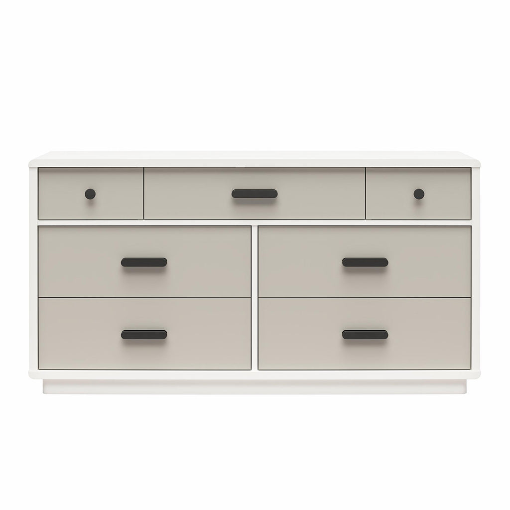Valencia - 7 Drawer Wide Dresser - Taupe