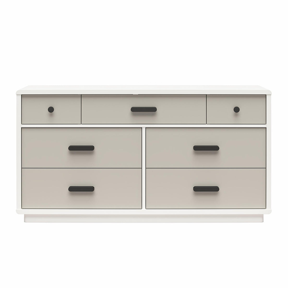 Valencia - 7 Drawer Wide Dresser - Taupe