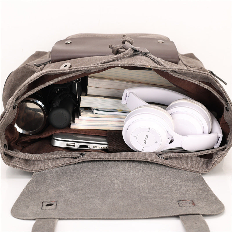 Retro Wear-resistant Large-capacity Backpack