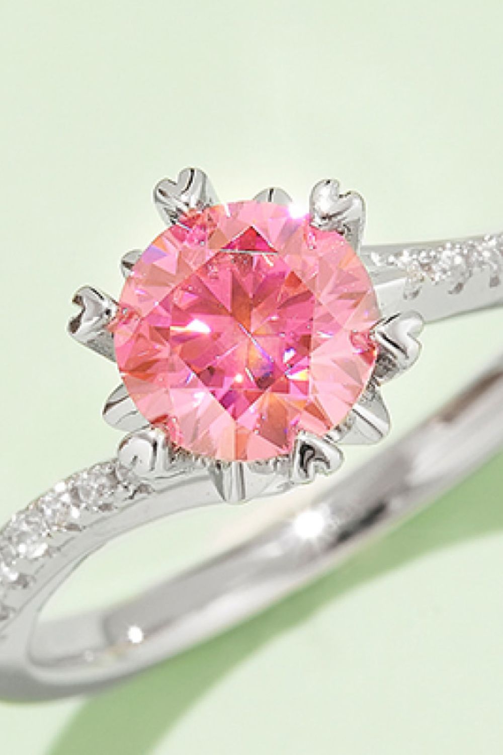 1 Carat Brilliant Round Cut Sparkala™ Platinum Over Pure Sterling Silver Ring (Yellow, Blue, or Pink)