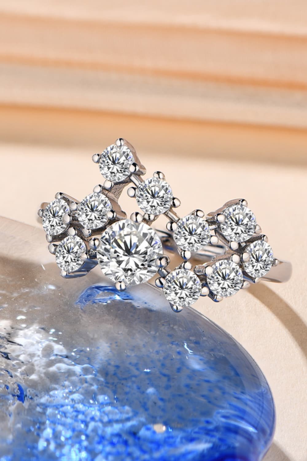 1.2 Carat Sparkala™ Platinum Over Pure Sterling Silver Ring