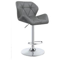 Adjustable Bar Stool With Height-Adjustable Base (Set of 2)
