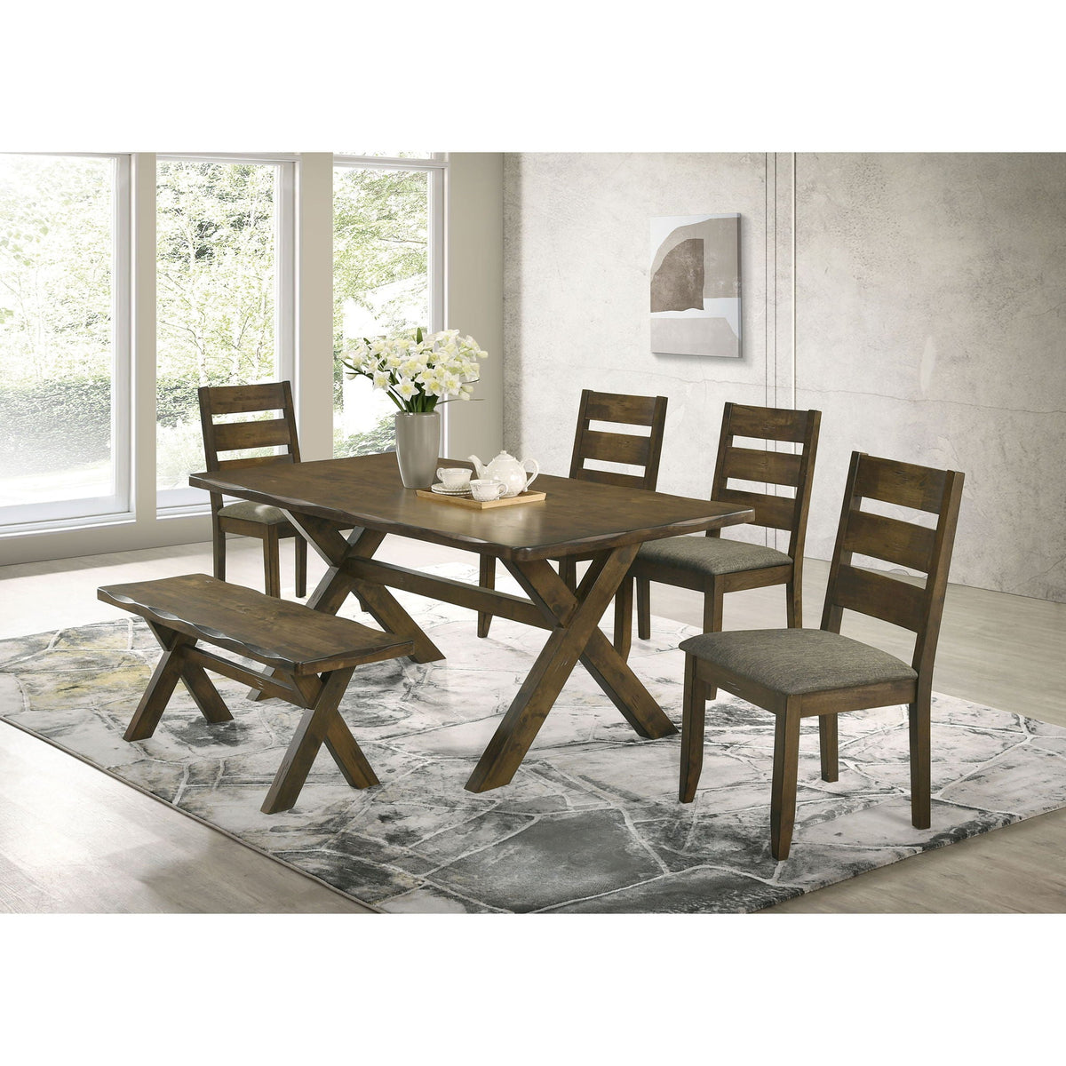 Knotty - Dining Bench - Brown