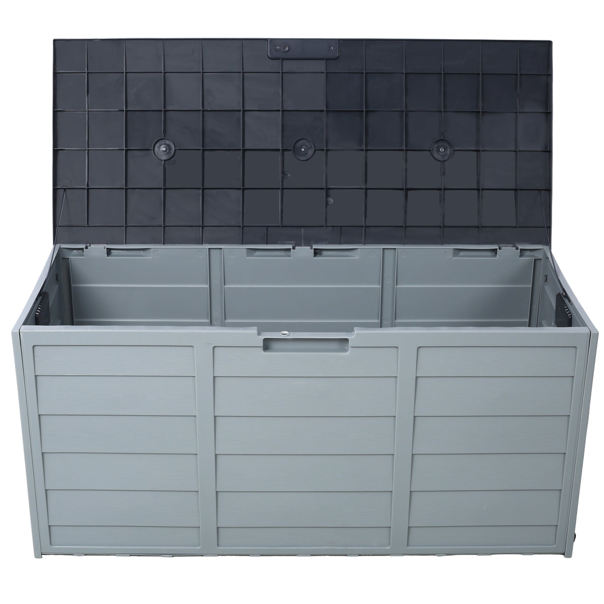 All Weather UV Pool Deck Box Storage Shed Bin with Wheels