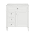 Bathroom Vanity With Top Sink, Modern Bathroom Storage Cabinet With 2 Drawers And A Tip-Out Drawer