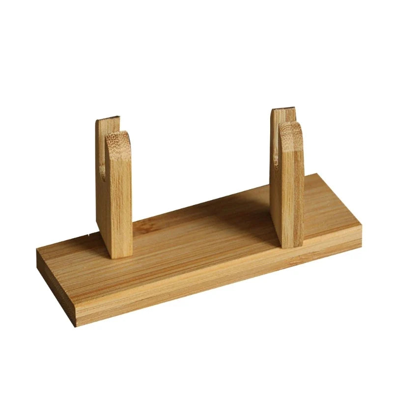 Chinese Bamboo Round Fan Display Holder for Home Decor