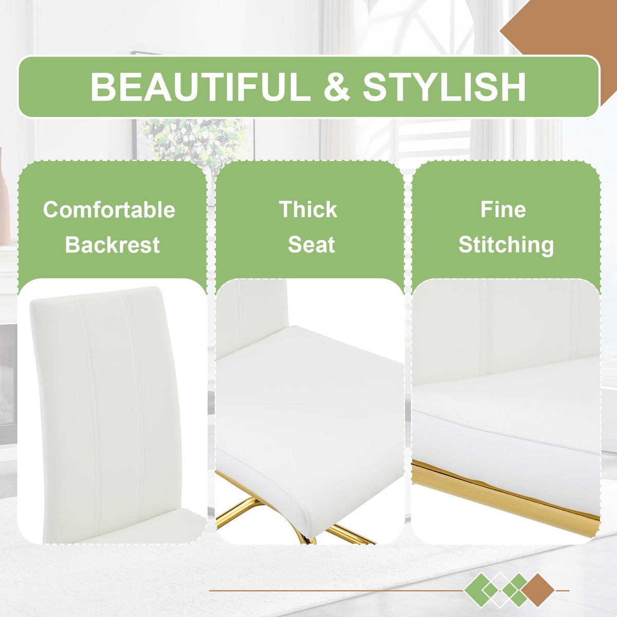 Luxury Aesthetic Upholstered Dining Chairs For Dining Room