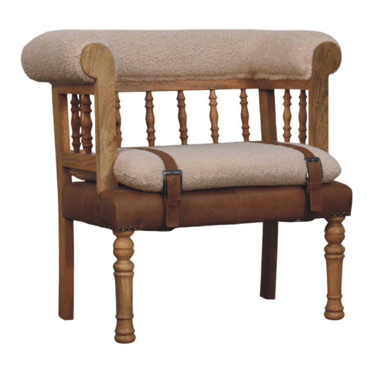 Strapped Hallway Bench