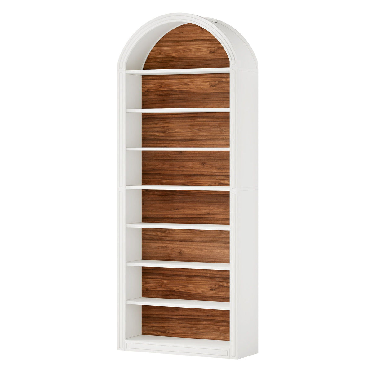 8 Tier Arched Open Display Shelving Unit For Living Room
