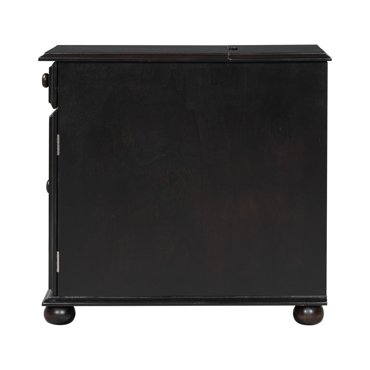 Vintage Flip Top Side Table With USB Ports