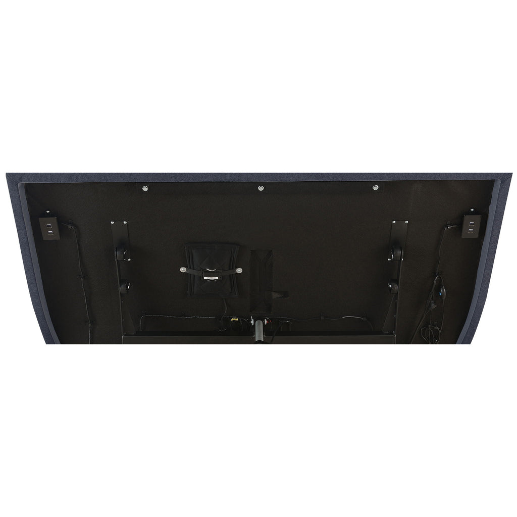 Kelven - Adjustable Bed Base With Wireless Remote And Dual Massage Motors