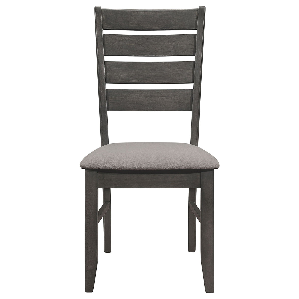 Padded Seat Side Chairs With Tapered Slats (Set of 2)