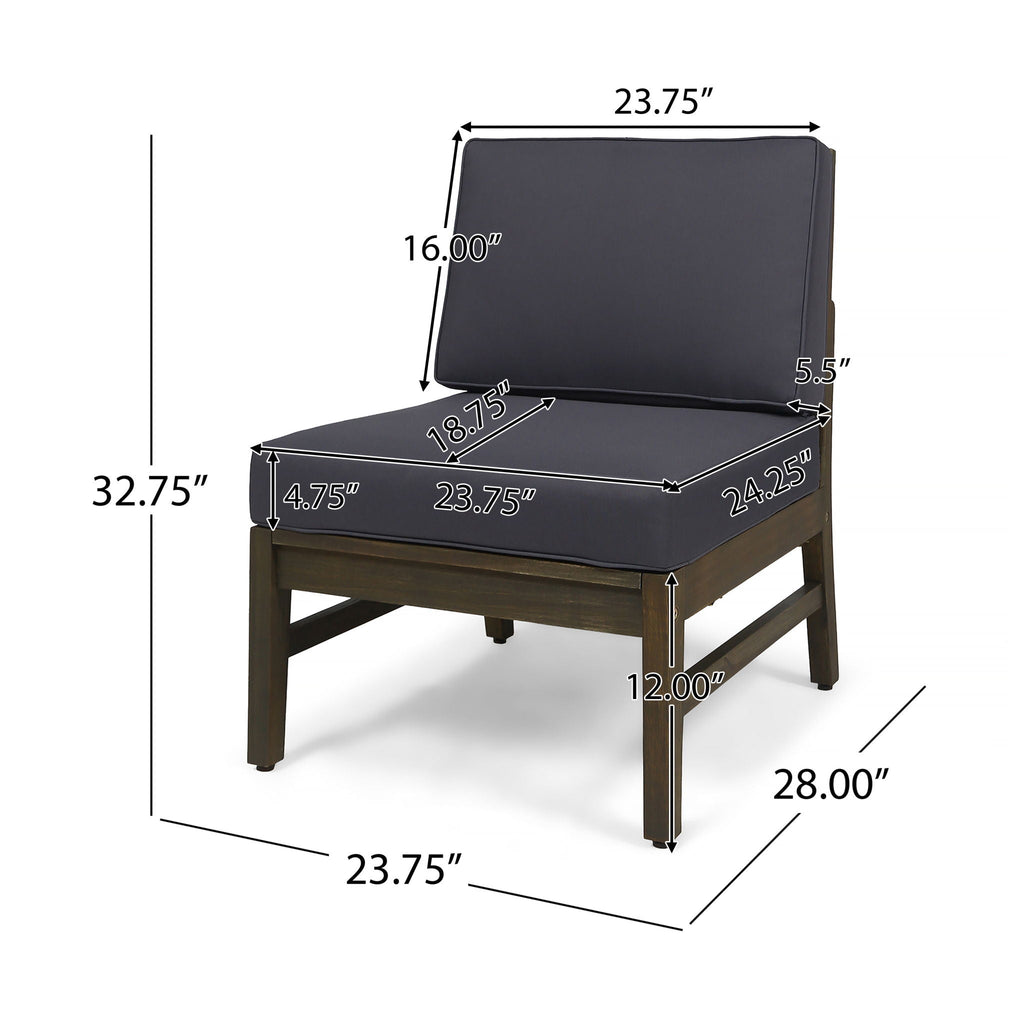 Perla Armless Chair