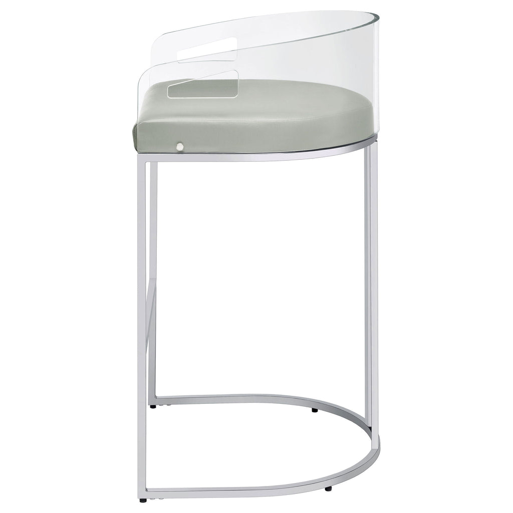 Mello - Upholstered Bar Chair (Set of 2) - Gray