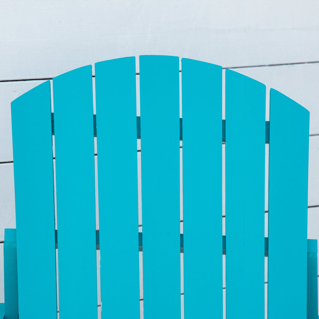 Classic Wood Adirondack Chair with Cupholder