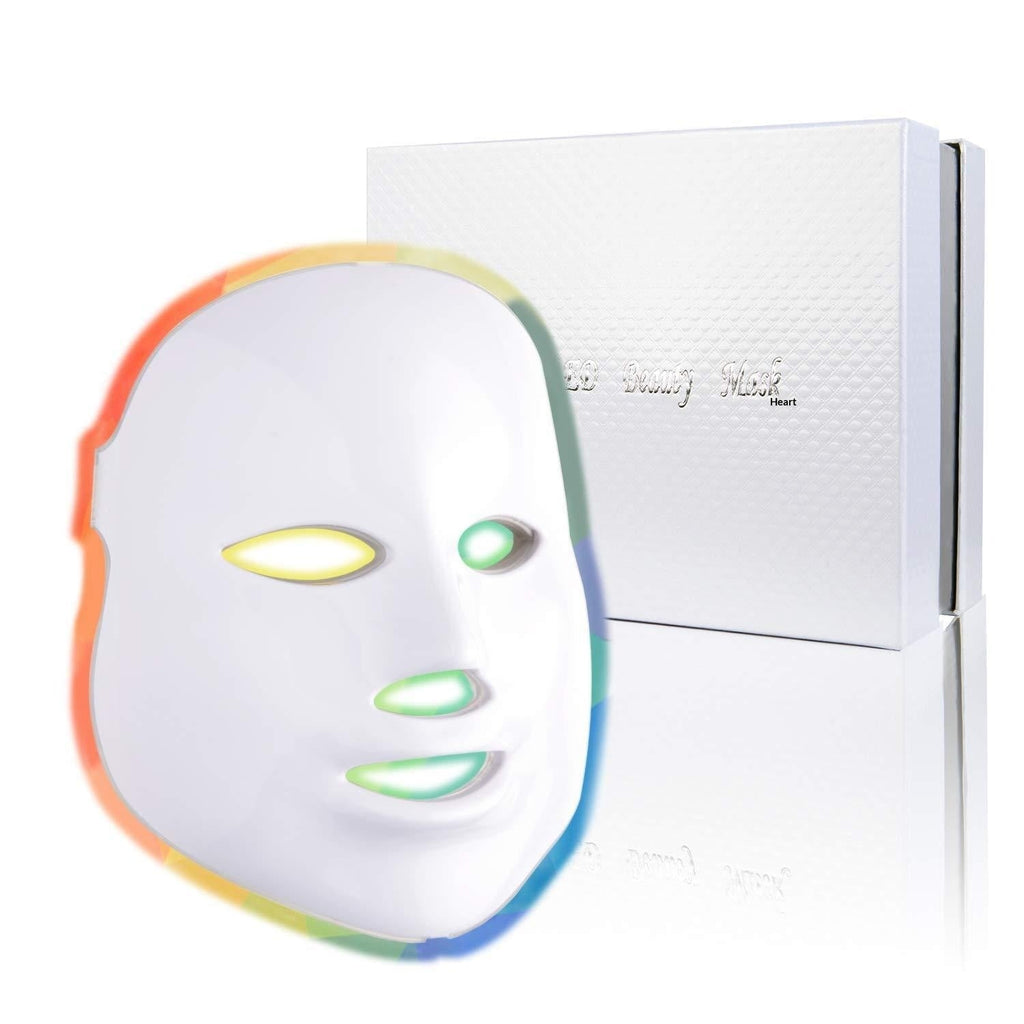 7-color Light Mask Beauty Facial Mask Instrument Photon Rejuvenation Whitening Mask Home LED Light