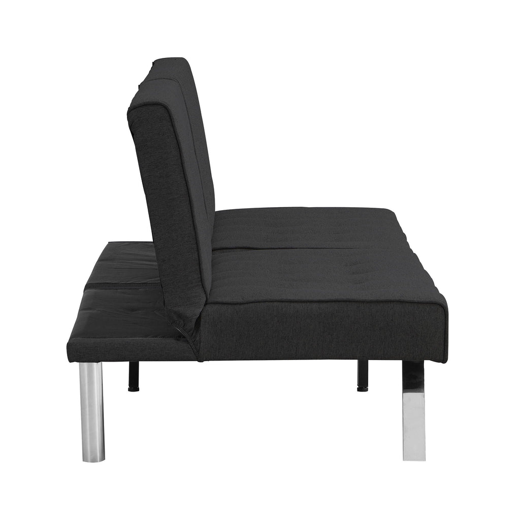 Modern Sofa Bed With Wood Frame And Stainless Legs
