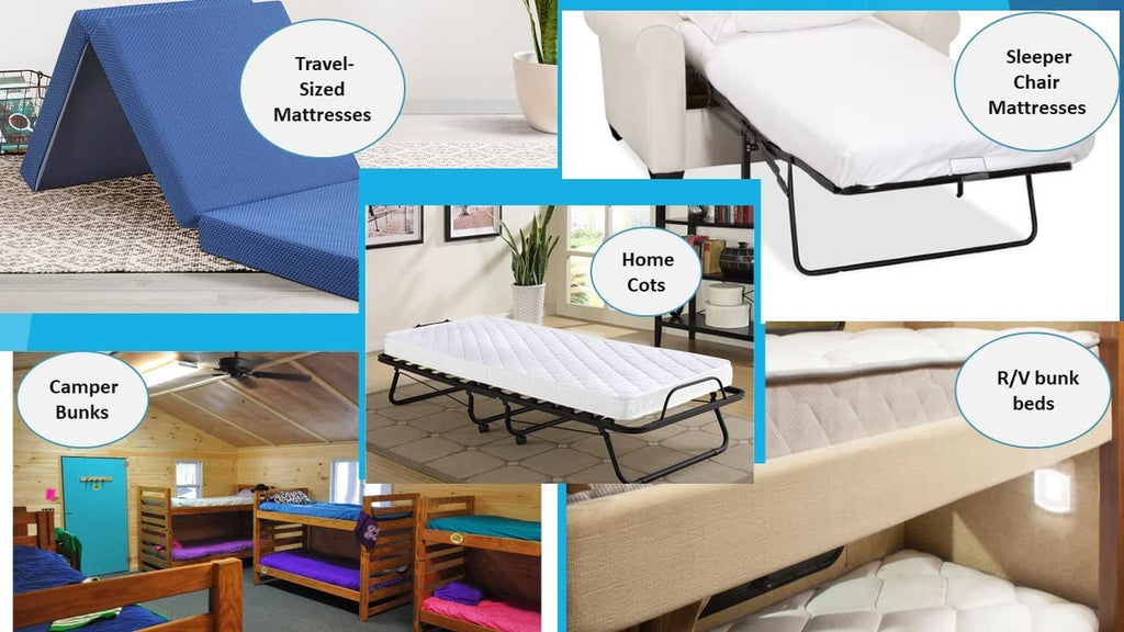 Quilted Cot Size Cotton Top Camp Mattress Pad, 30" X 75" X 10"