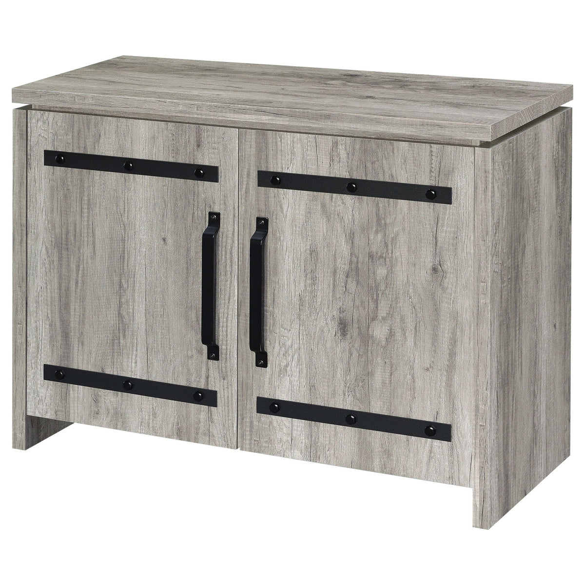 2 Door Accent Cabinet With Accents - Gray