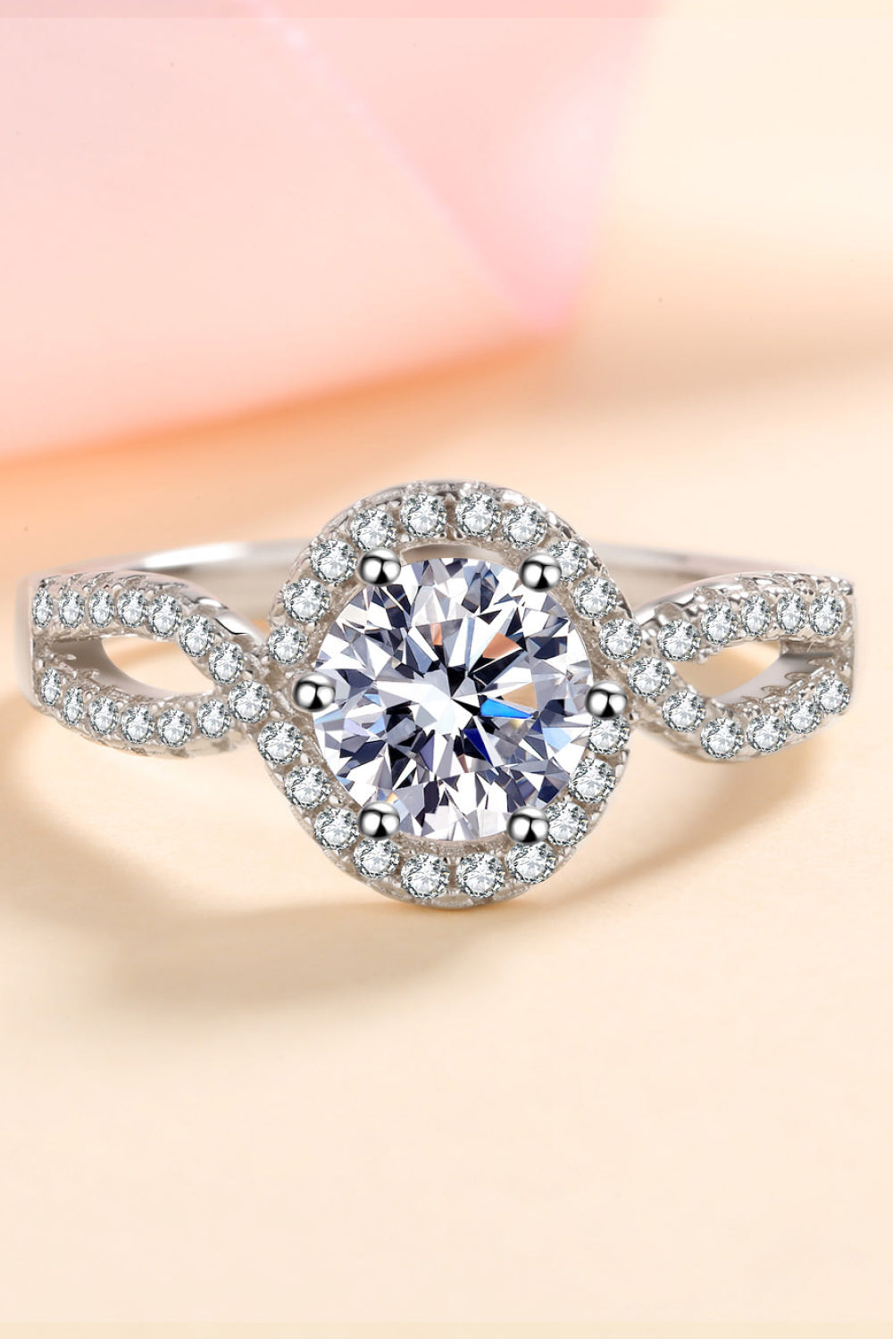 Feel The Joy Pure Sterling Silver Brilliant Round Cut Sparkala™ Ring
