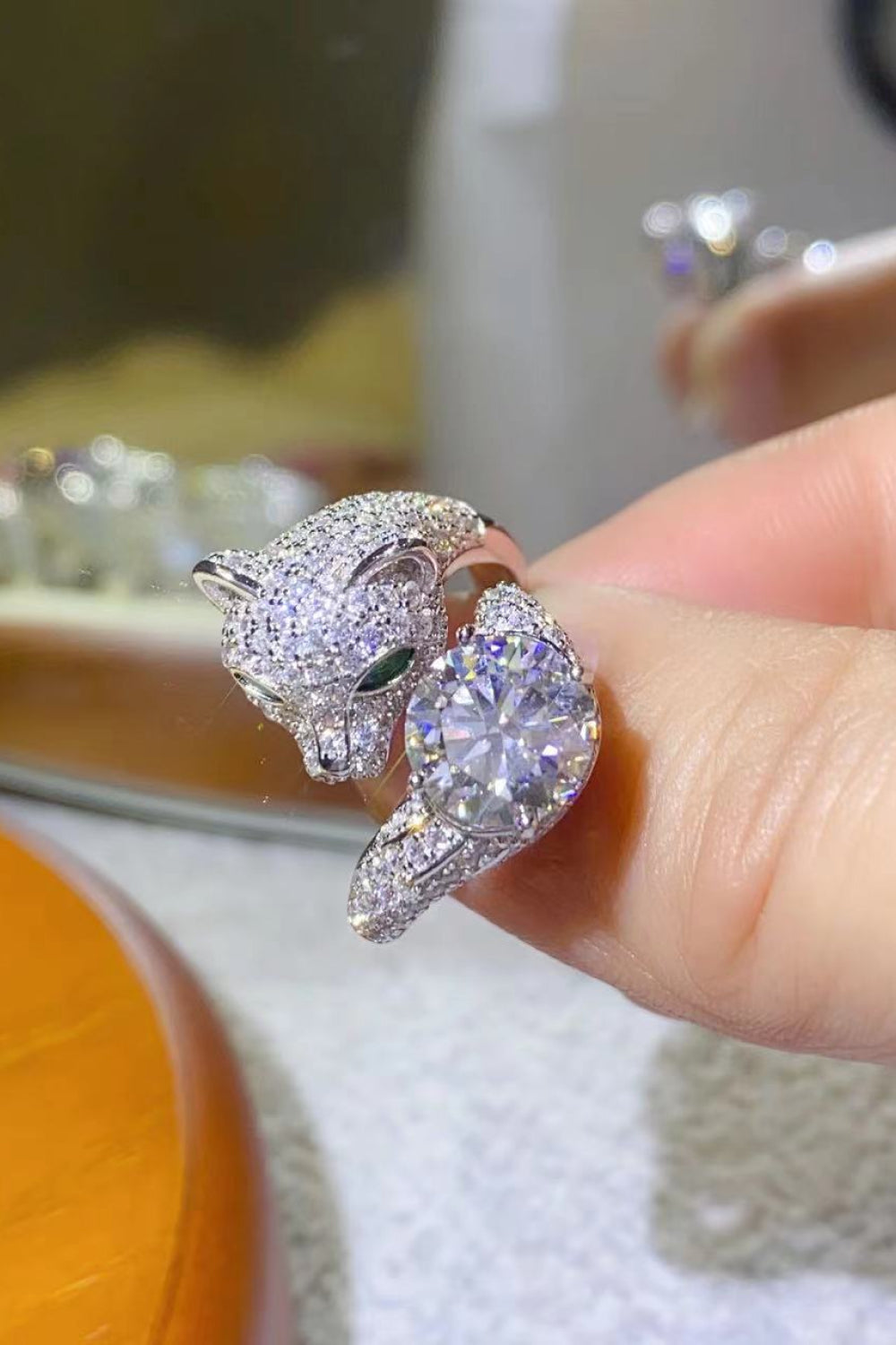 2 Carat Red Sparkala™ Adjustable Animal Ring