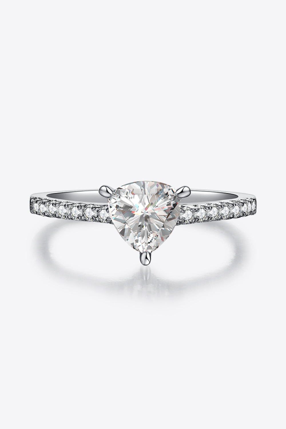 1 Carat Trillion-Cut Sparkala™ Platinum Over Pure Sterling Silver Ring