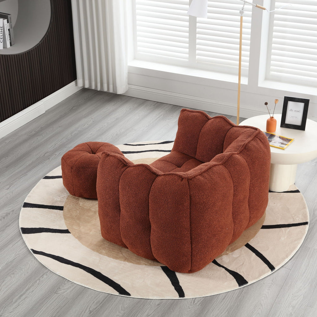 Soft Bean Bag Chair With High Resilient Foam