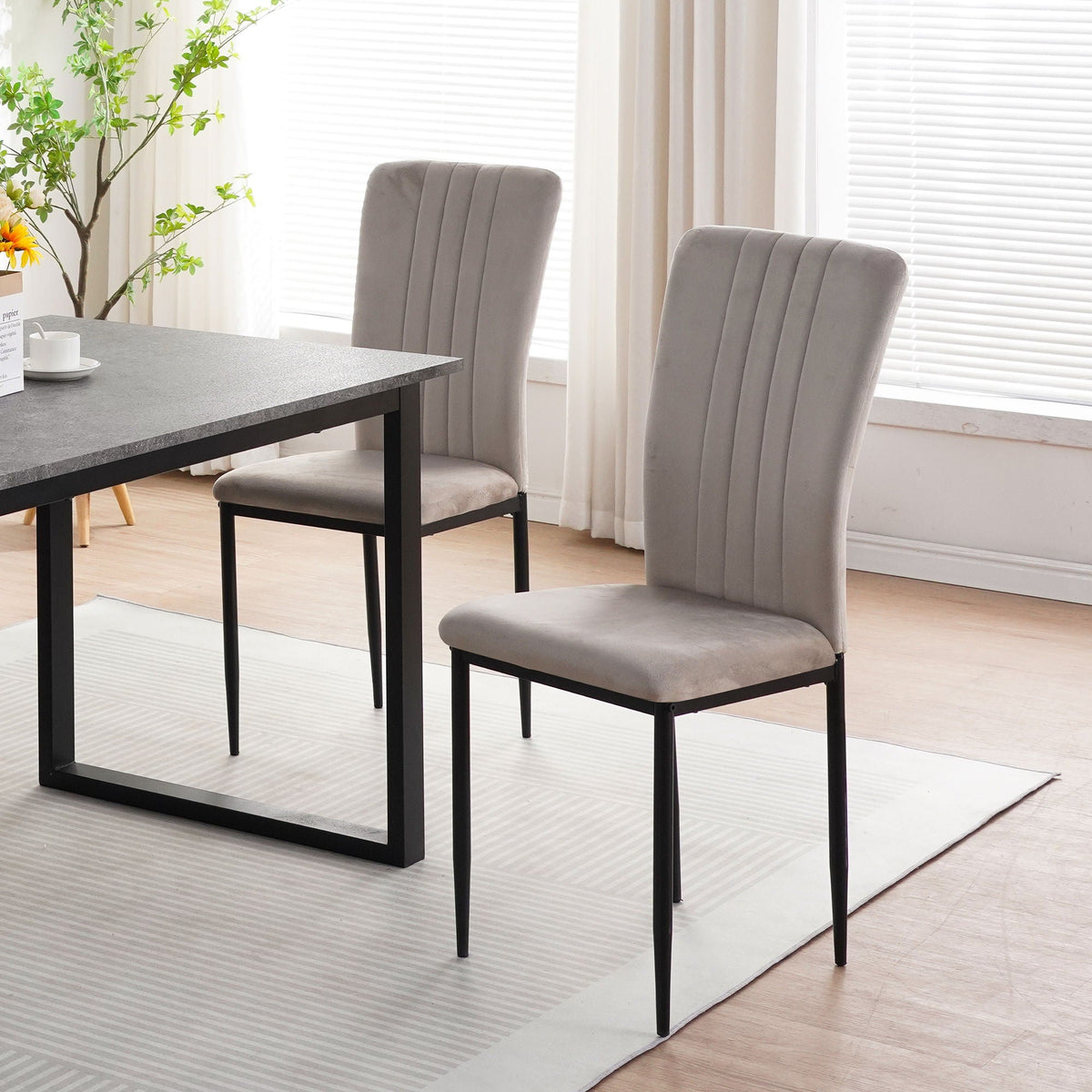 Velvet Dining Chairs For Dining Room (Set of 4)