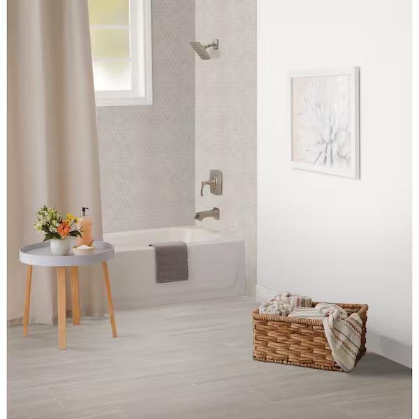 Open Box Daltile Nova Falls Gray 10 in. x 12 in. Glazed Ceramic Hexagon Mosaic Tile (9.72 sq. ft./Case)