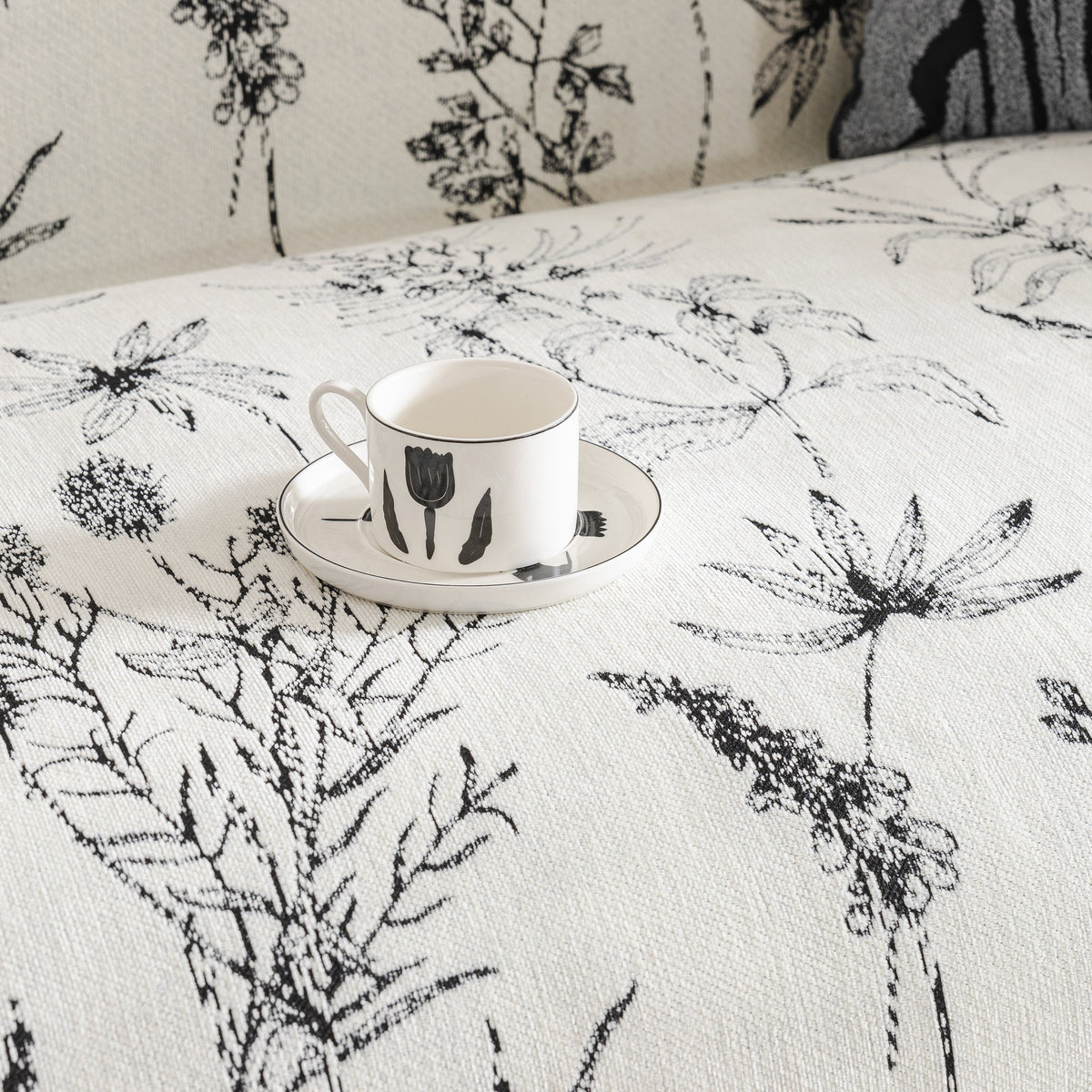 Chenille Giverny Couch Cover, Cozy Blankets for Sofa and Couch, Slip Covers for Couch Sectional