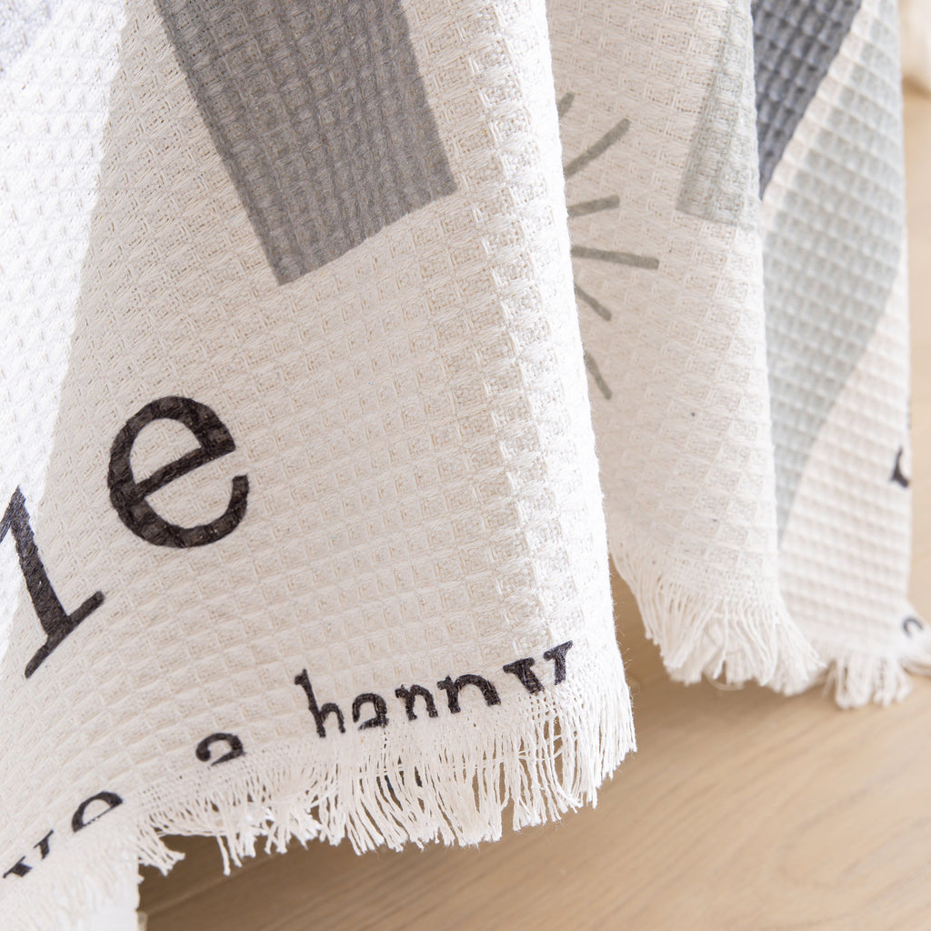 Chenille Sofa Cover Throw, Smile Couch Cover Blanket Throws for Couches, Soft Sofa Towel