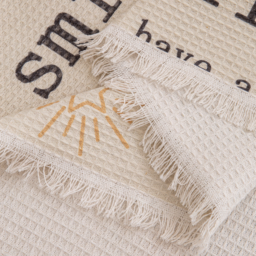 Chenille Sofa Cover Throw, Smile Couch Cover Blanket Throws for Couches, Soft Sofa Towel