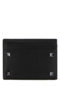 VALENTINO GARAVANI Mini Leather Rockstud Card Holder