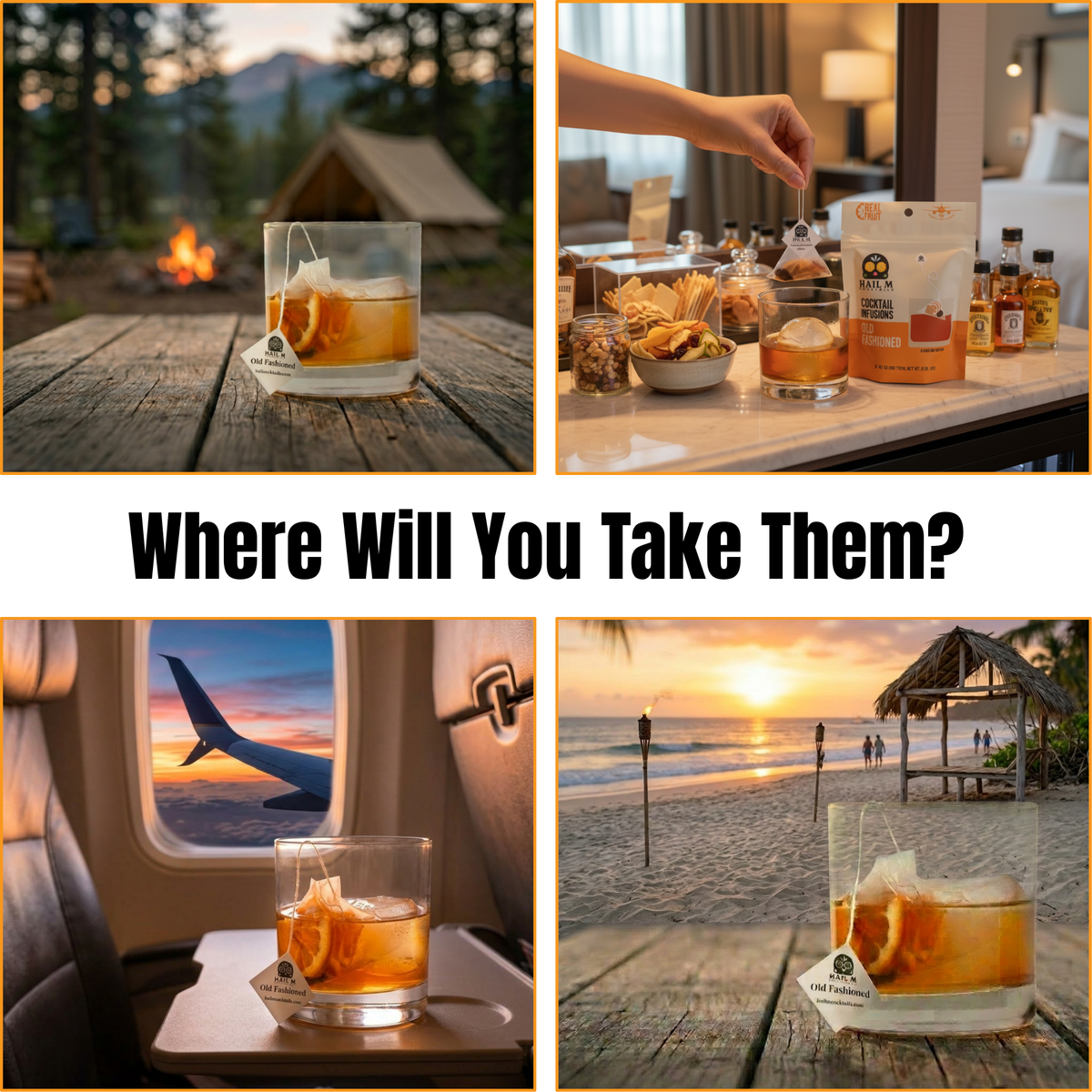 Old Fashioned – Travel Cocktail Infusion - Flavor Sampler