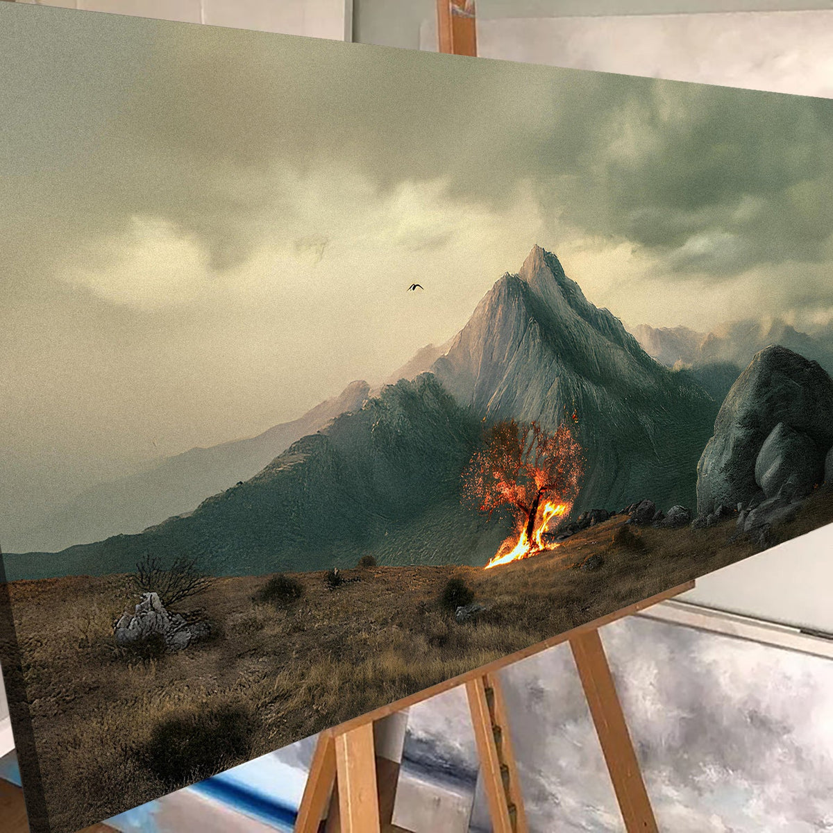 Burning Bush - Faith Wall Art IV