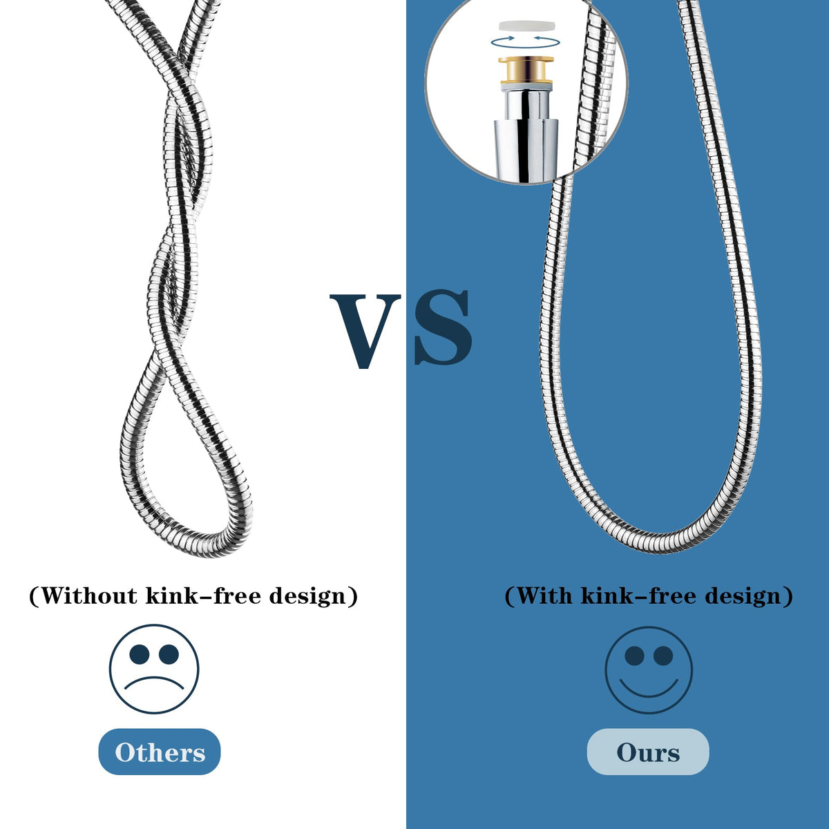 79 Inch Shower Hose For Hand Held Shower Head-Stainless Steel Hose