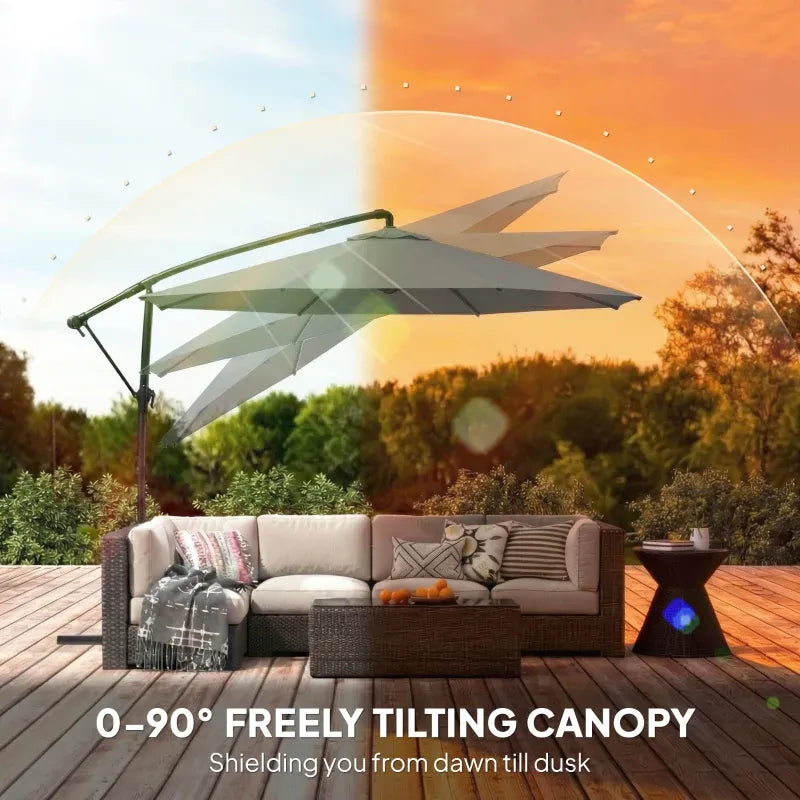 Modern Style Outdoor Hanging Cantilever Umbrella