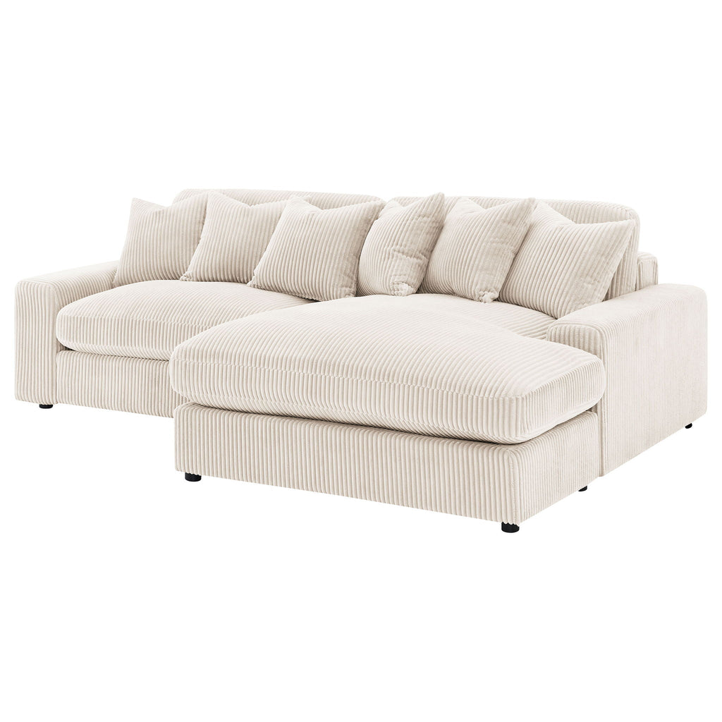 Upton - Reversible Sectional Sofa With Oversized Chaise - Sand